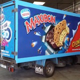 Camión para el reparto de helado